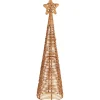 IB Laursen Tannenbaum aus Rattan mit Stern