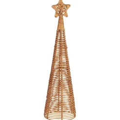IB Laursen Tannenbaum aus Rattan mit Stern
