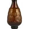 IB Laursen Vase mit schrägem Hals und kleinem Fuß mundgeblasen