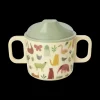 RICE Melamin Babybecher in Crème Sweet Jungle Print