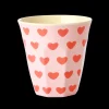 RICE Melamin Becher Medium Sweet Hearts