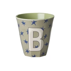 RICE Melamin Buchstabenbecher Stars