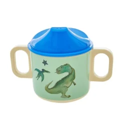 RICE Melamin Schnabeltasse Dinosaurs Print