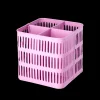 RICE Metall Korb quadratisch pink