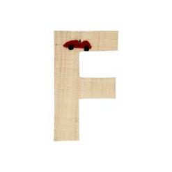 RICE Raffia Buchstaben Sticker